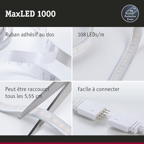 MaxLED 1000 Strip Paulmann ruban LED Tunable White 1,5m kit de base IP44 - 4