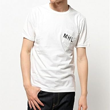 Amazon Mhl Tシャツ メンズ マーガレットハウエル ロゴｔ シャツ 995 綿100 クルーネック アクティブシャツ Tシャツ 通販