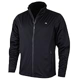 calvin klein jacke damen 100% Polyester Calvin Klein Golf Herren wasserdicht Funnel Neck Full Zip Jacke - Schwarz - M