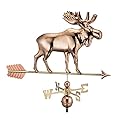 Good Directions Moose Weathervane with Arrow, Pure Copper