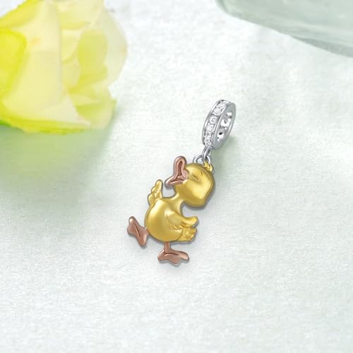Highland Cow/Axolotl/Duck/Manatee/Dog Charm S925 Sterling Silver Animal Gift for Women Animals Jewerly Gift for Women3