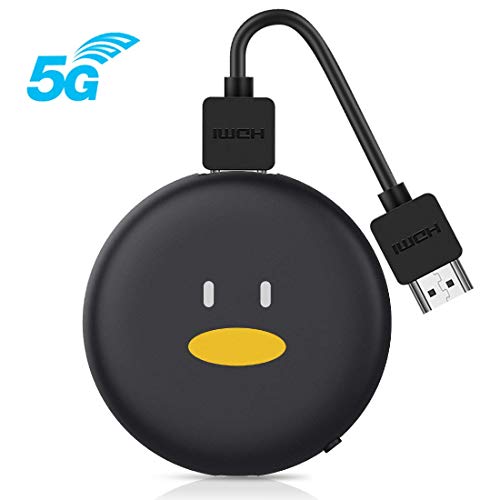 Timoom Chromecast, WiFi Display Dongle 1080P HDMI Receiver Adapter Mirroring Screen from Phone to Big Screen for iOS, Android, Windows, Projector, TV, MAC (4K, 5G WiFi)