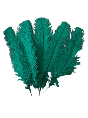 Emerald Green Ostrich Feathers 100 pcs. 13-17 inch Bulk Ostrich Feathers