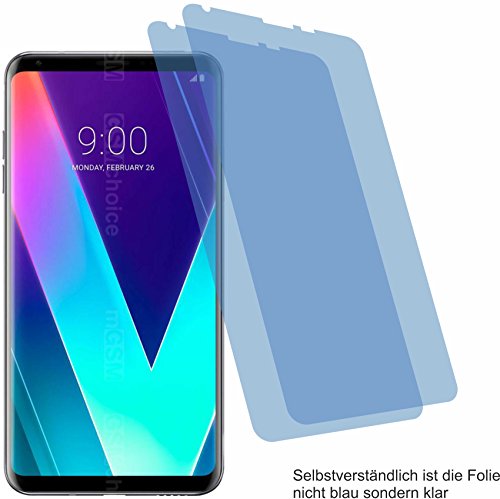 Preisvergleich Produktbild 4ProTec 2X Crystal Clear klar Schutzfolie für LG V30S ThinQ Displayschutzfolie Bildschirmschutzfolie Schutzhülle Displayschutz Displayfolie Folie