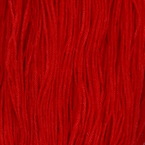 Image of M.G ENTERPRISE Brilon Candy Red (400 gm) Wool Hank Hand Knitting Wool /Art Craft Soft Fingering Crochet Hook Yarn, Needle Knitting Yarn Thread dye BB