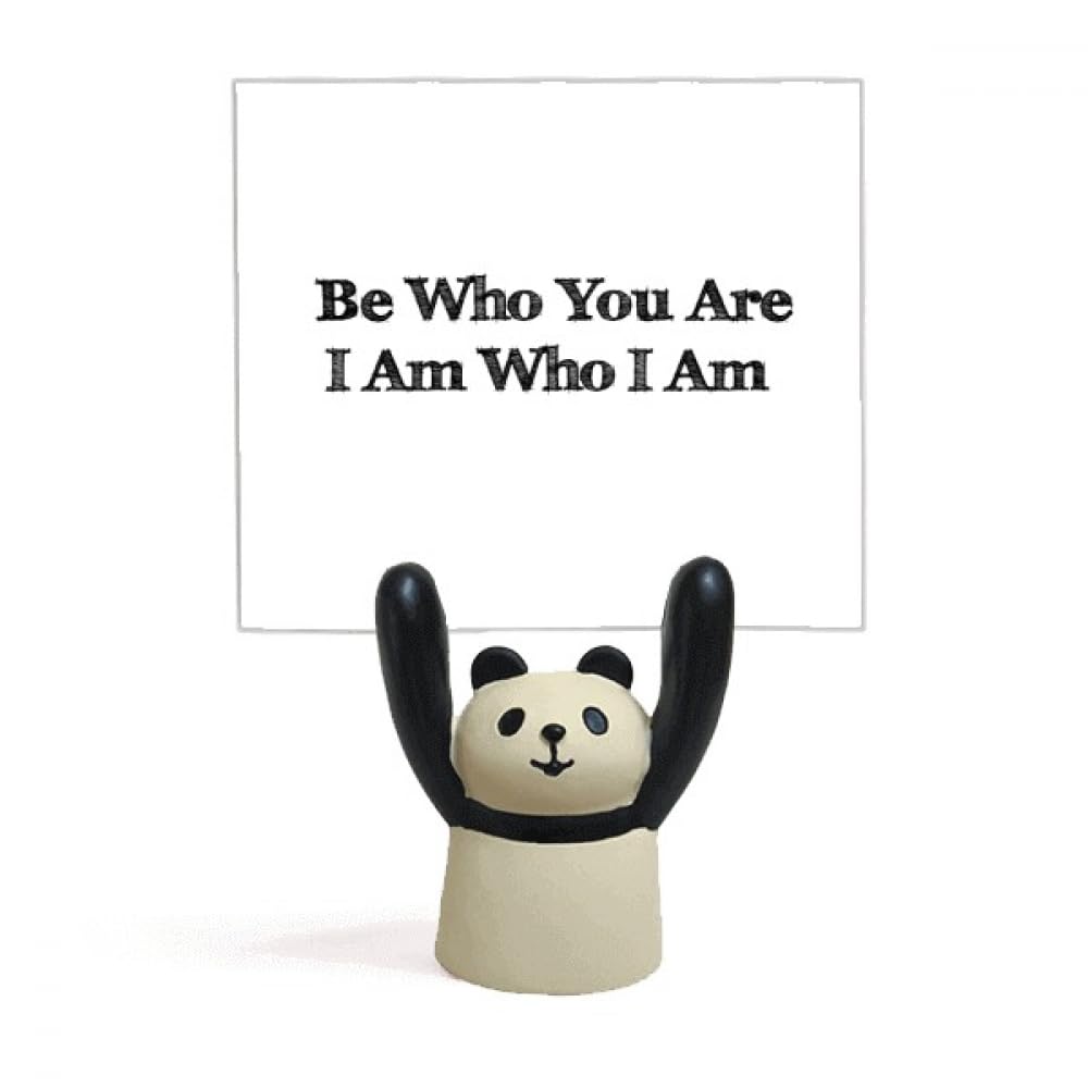 Support pour mémo panda Be Yourself en résine sculptée pour décoration soignée
