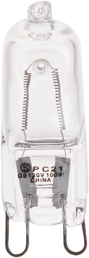 Satco S4642 100 Watt 1700 Lumens T4 Halogen G9 Double Loop Base 120 Volt Clear Light Bulb, Dimmable