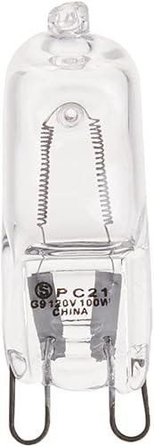 Satco S4642 - Bombilla halógena G9 de 100 W, 1700 lúmenes, base de doble bucle, 120 voltios, regulable