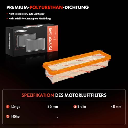 Filtro de aire Frankberg para mantenimiento de BMW X3 F97 y X4 F98 M 4