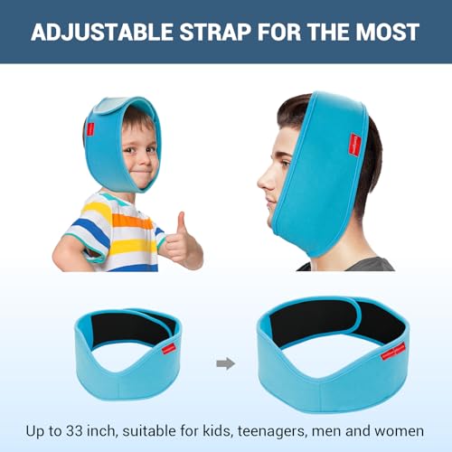 Image of Comfytemp Wisdom Teeth Ice Pack Head Wrap, HSA Oral Dental Care FSA, Face Ice Pack for TMJ Relief, Wisdom Teeth Recovery Must Haves Recovery, 4 Reusable Hot & Cold Gel Packs, Pain Relief for Jaw, Chin