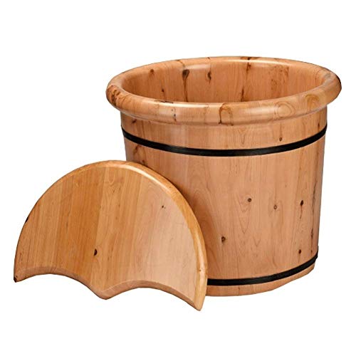 Bain de pieds en bois massif de qualité premium pour soin de pédicure durable