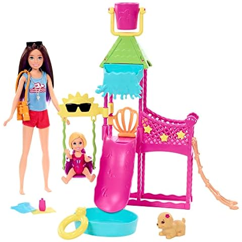Barbie Skipper Doll Waterpark Playset with Accessories Cover