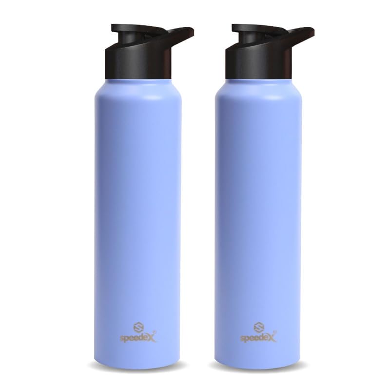 Speedex Stainless Steel Water Bottle 1 Litre, Leakproof Sipper Cap 1 Ltr, Pastel Purple, Bottles 1+ Litre for School, Gym, Office, Boys, Girls, Men, Women, Kids, Fridge 1Ltr - 1000 ml - Set of 2 (B0BD8XVZMF) Amazon Price History, Amazon Price Tracker