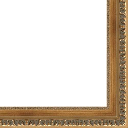 CountryArtHouse Picture Frame Moulding (Wood) 100ft bundle - Traditional Gold Finish - 2.375" width - 3/8" rabbet depth