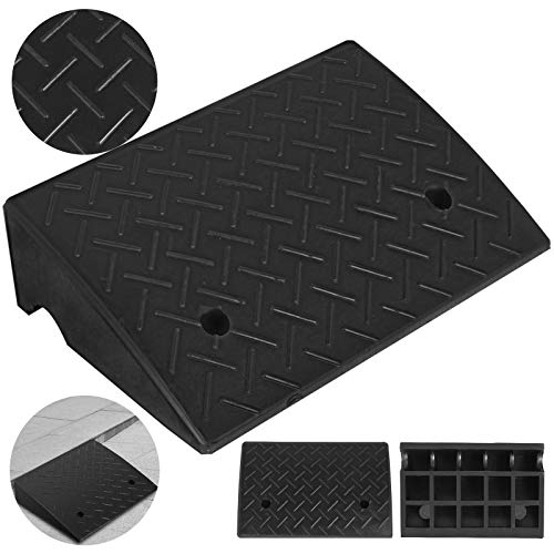 Mophorn Curb Ramp 5.3" Height 12.7" Width Rubber Curb Ramp Heavy Duty Car