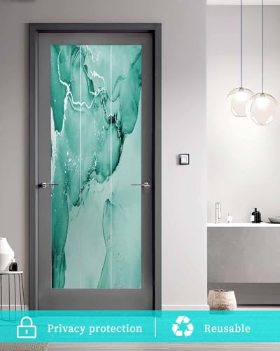 Vinilo decorativo Turquesa para ventana 35.4"x78.7" miniatura 5