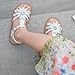 Kiderence Toddler Girls Sandals Little Girls Kids Summer Shoes Toddler White Sandals Size 11