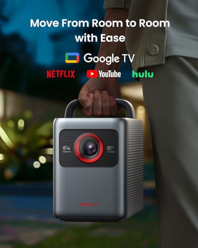 NEBULA Cosmos 4K SE Smart Video Projector, Dolby Vision, 1800 ANSI Lurmens Brightness, HybridBeam (Laser + LED), Google TV, Official Netflix, Portable with Handle - Image 6
