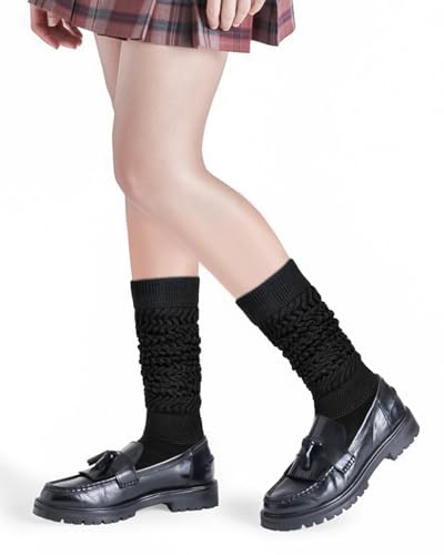 Image of HONGTEYA Slouchy Socks Women Knee High Soft Cozy for Boot