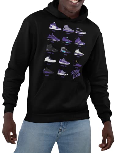 jordan purple and black hoodie