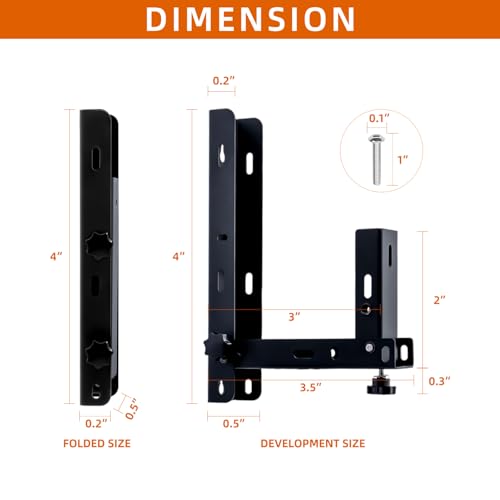 Image of Foldable Side Mount Trailer Ladder Rack for Open /Enclosed Trailers