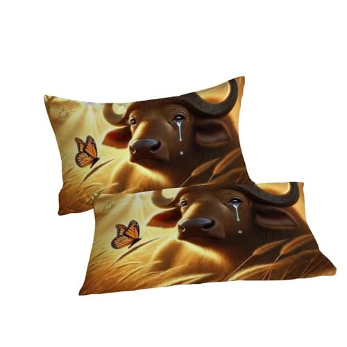 Housse de couette double anti-plis en microfibre douce pour lit enfant difficile à border - 7