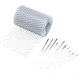 Rete per grondaia in alluminio resistente, 15 x 600 cm, 18 x 800 cm