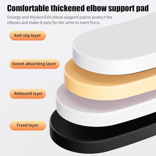 Automatic Rebound Abdominal Wheel with 8 Elbow Supports and Four-Mute Roller, Plank Exercise Roller For Abdominal & Core Strength Training (black) - Image 6