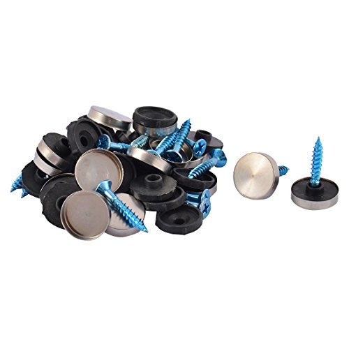 Aexit Glass billboar-d Quality Parts Decorative Mirror Screws Nails Cap 16mm Diameter 20pcs Model:62as141qo338