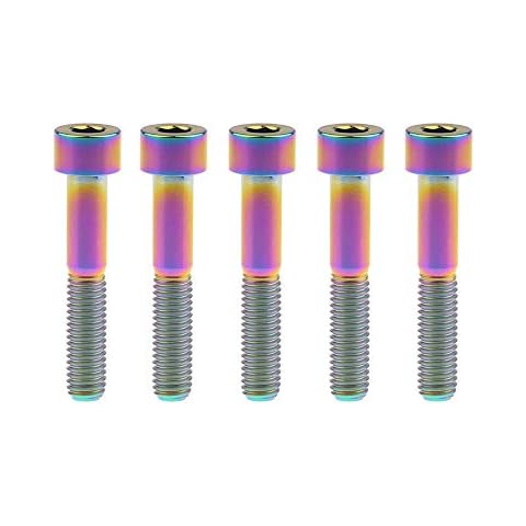 Yaruijia Titan-Schraube DIN912, M8 x 15, 20, 25, 30, 35, 40, 45, 50, 60, 70 mm Cover