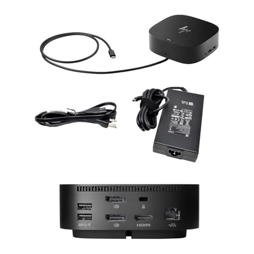 Image of HP Series 7 Pro 27-inch 727pk 4K UHD (3840 x 2160) LCD HDR Monitor, 2-Pack - Daisy Chain, DisplayPort, USB Hub, Thunderbolt 4 Bundled with Desk Mount Dual Stand & USB-C Multiport G5 Dock