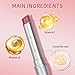 BAISEN DIARY Pink Honey Lipstick Tinted Lip Balm - Sheer Hydrating Lipstick for All Skin Tones - Moisturizing Lip Color, Nourishing Lip Balm with Natural Black Cherry Tint