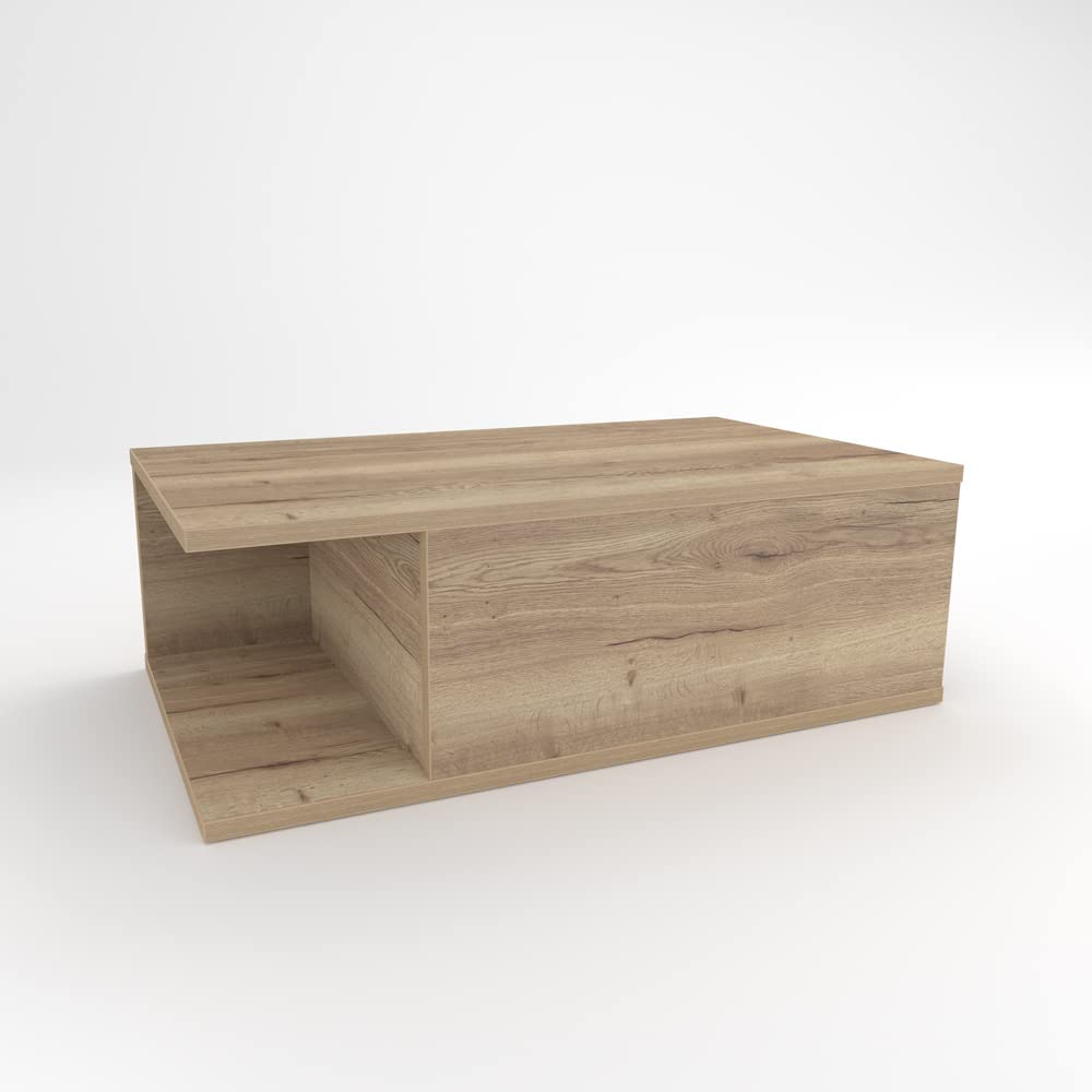 Dekorspanplatte Halifax Eiche rustikal natur als Tischplatte, Schreibtischplatte, Laden- und Möbelbau, 70x50 cm, Stärke: 28 mm