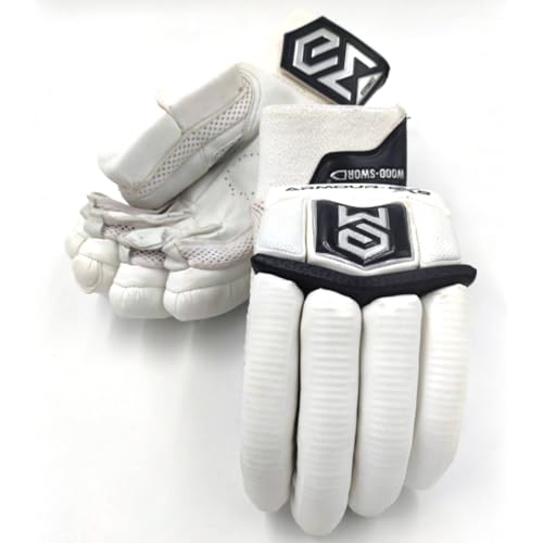 Image of Armour-GX8 (4.0) | Cricket Batting Gloves | Multi Color (White-Black, Medium, Right Hand)