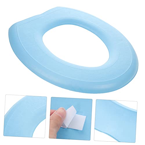 Hohopeti 2 Stück Toilettensitzkissen Sitzwärmer Toilettenringband Toilettenaufkleber Badezimmer Toilettenauflagen Badezimmer Gepolsterte Deckelbezüge Toilettenabdeckungen Warme – Bild 4
