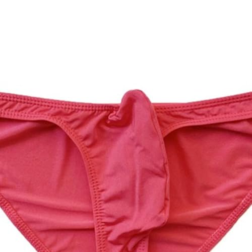 JEKE-DG Men's Low Waist Ice Silk Underwear Solid Color Triangle Panties Breathable Thin Bikini Briefs Underwear3