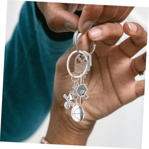 Porte-clés basket en alliage de zinc poli premium par VICASKY - 6