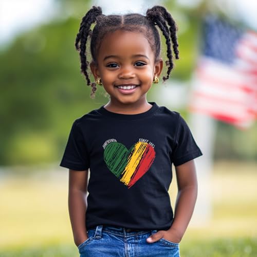 Boys Girls Juneteenth Shirt Freedom 1865 Tshirt Cotton Short Sleeve Tees 2-12 Years3