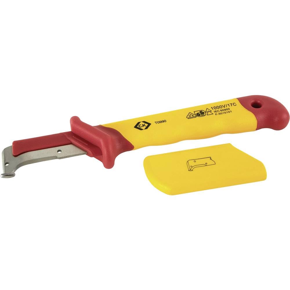 C.K T0990 VDE Cable Sheath Stripping Knife, Yellow/Red