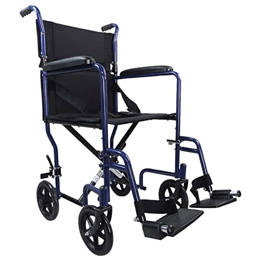 Aidapt Folding Lightweight Attendant Propelled Steel Wheelchair with Brakes, Lap Strap, Removable Foot Rests. Ideal for Every Day Use Indoors and Outside