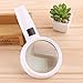 Backbayia 10X Handheld Magnifying Glass Magnifier with LED Light for Seniors Reading