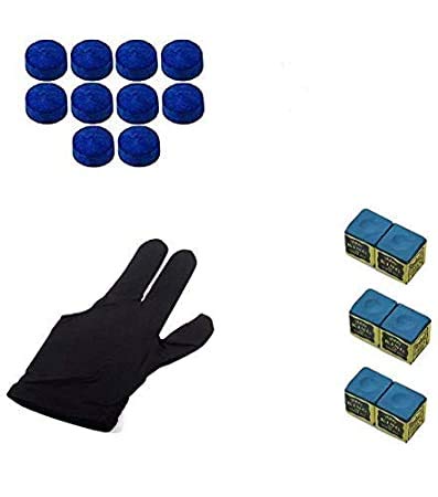 JBB Combo of Billiard Pool Snooker Glove, 6 Pcs Chalk and 10 Pcs Cue Tip (9mm) (B07QVKX8GD) Amazon Price History, Amazon Price Tracker