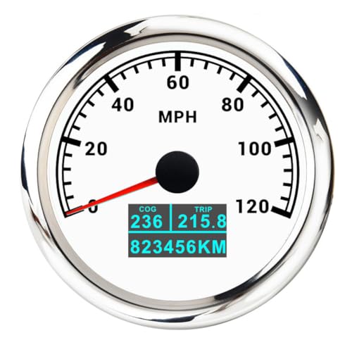 60kmh 120 200KMH 60MPH 85mm�Q�[�W GPS �X�s�[�h���[�^�[ �A���e�i�t�� 7�FLED 3in1 COG TRIP ���s�����v �{�[�g �ԗp(Customized WS 120MPH)