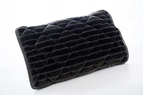 枕パッド 枕カバー 冬 あったか 厚手 5層構造 35×50 43×63 50×70 マイクロファイバー 吸湿発熱 通気性 静電気抑制 ふわふわ なめらか 抗菌防臭 防ダニ 洗える フランネル ピローパッド ブラック 黒