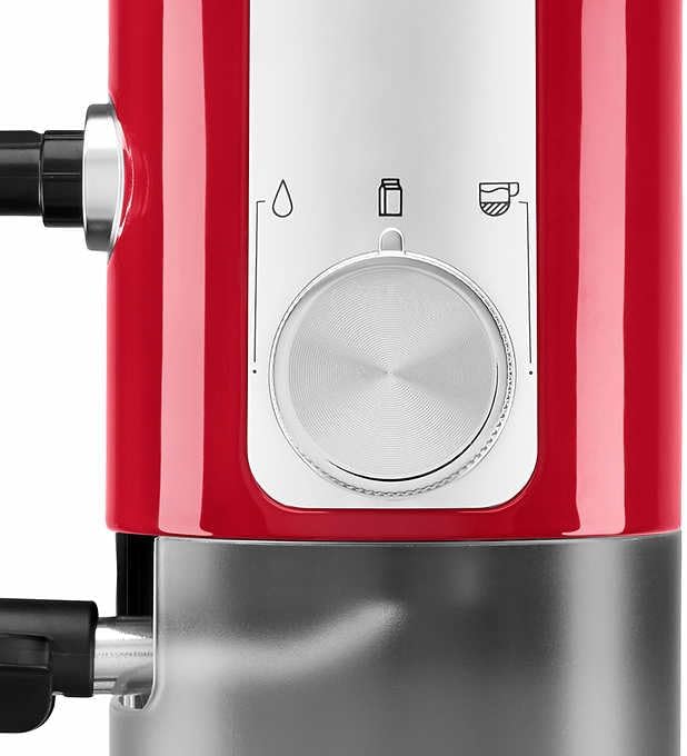 KitchenAid Metal Semi-Automatic Espresso Machine and Automatic Milk Frother Attachment