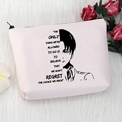 MNIGIU Levi Ackerman Gift Anime Lover Cosmetic Makeup Bag Anime Fan Gift (choice made bag)4