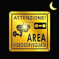 Cartello Alluminio Videosorveglianza - Attenzione Telecamere Private Per Interno/esterno