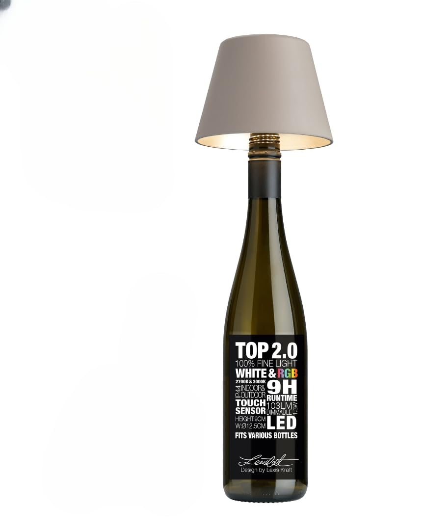 sompex Lampada decorativa per interni ed esterni, alimentata a batteria, TOP 2.0, sabbia
