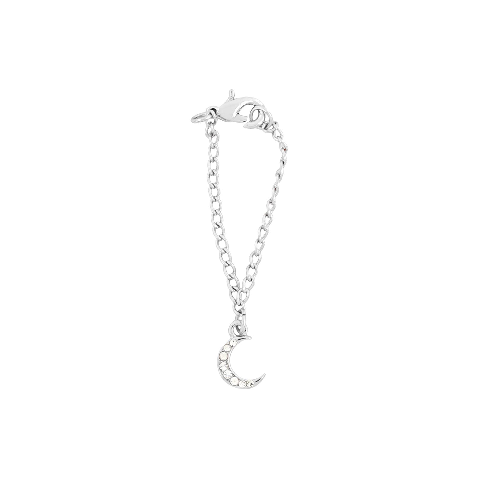 Joker & Witch Womens Metal Luna Rhinestone Silver Watch Charm, Grey (B0B5671DSK) Amazon Price History, Amazon Price Tracker
