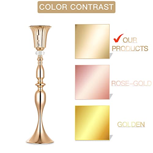 Nuptio Vaso per Fiori in Oro 2 Pezzi, Vaso a